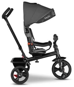 Lionelo - Gyerek háromkerekű HAARI szürke/fekete