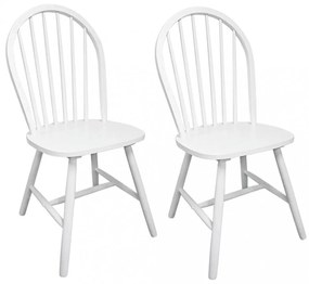 2 darab fehér tömör gumifa étkezőszék