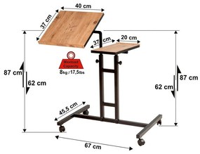 Glen Atlantic Pine laptop asztal