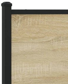 sonoma tölgy színű fém ágykeret matrac nélkül 100 x 200 cm