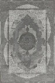 Díszszőnyeg Puha Csillogó Szürke Ezüst Allora Nappaliba 200x290 cm