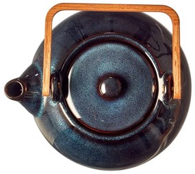 Sötétkék kerámia teáskanna szűrővel 1,2 l Gastro Blue – Bitz