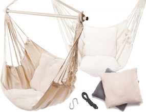 Malatec 10144 brazil függő hintaszék bézs