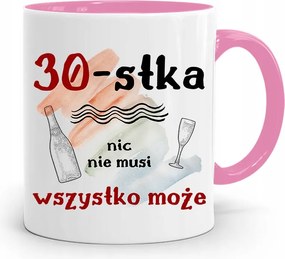 Születésnapra 30 30. 30-as Bögre Rózsaszín Ajándék fényképes nyomattal