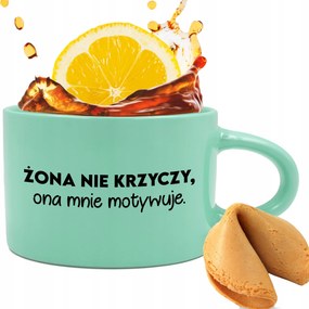 Menta Csésze 200ml Vicces Ajándék Feleség Nem Sikít Jóslás Sütemény