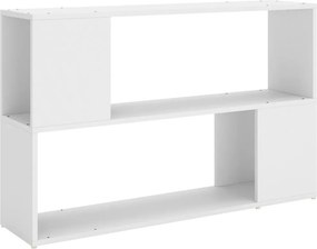 vidaXL fehér szerelt fa könyvszekrény 100 x 24 x 63 cm