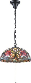 Quoizel QZ-LARISSA-P - Tiffany LARISSA láncos csillár 3xE27/60W/230V