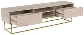 TV szekrény Escape 180 - Arany, Travertine