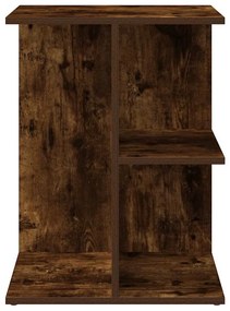 Füstös tölgy színű szerelt fa éjjeliszekrény 46,5x29x61 cm