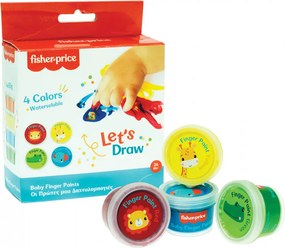 Fisher-Price Let's Draw baba ujjfesték 4 db-os