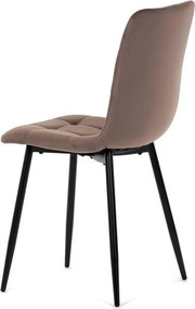 Étkezőszék barna, bársony anyag CT-281 BR4