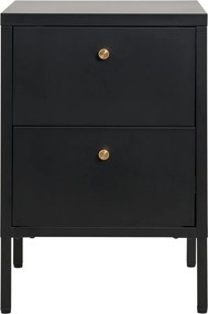 Fekete fém éjjeliszekrény Dalby – House Nordic