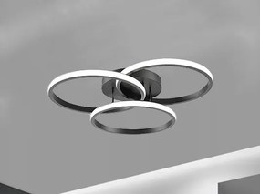 LED dimmelhető mennyezeti lámpatest LED/70W/230V 3000-6500K fekete + távirányító