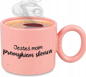 Bögre XXL Rózsaszín Pároknak Évfordulós Ajándék Te vagy az én napsugaram