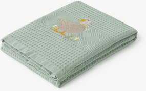 Goldea húsvéti hímzett waffle konyharuha - kacsa zsálya alapon 50 x 70 cm