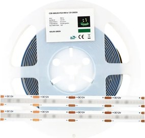 Led szalag Cob 2400 12V 9W IP20 Zöld