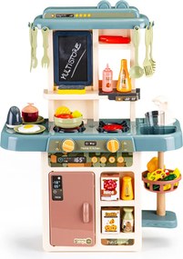 Gyerek játékkonyha hang- és fényhatásokkal, 46 részes készlet