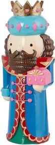 X-MAS dekor figura király kék 20 cm