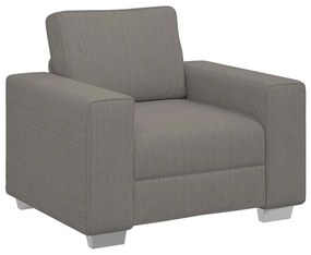 világosszürke kordbársony szövet kanapéfotel 60 cm