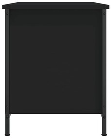 fekete szerelt fa TV-szekrény 80x40x50 cm