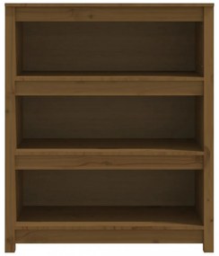 mézbarna tömör fenyőfa faliszekrény 80x35x97 cm