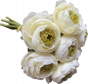 Krémszínű Kaméleon 01 Művirág, Csokor, Szár, Dekorációs Nádakhoz