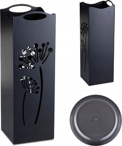 Esernyőtartó Állvány előszobába fém Loft 60cm esernyő csepegtetővel