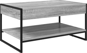 vidaXL Dohányzóasztal Szürke Sonoma 80 x 50 x 40 cm Faanyag