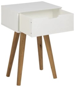 Éjjeli szekrényke CARLY tölgy/fehér