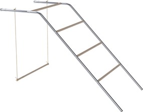 PawHut fából készült tyúk játékpark ülőfákkal, állítható hintával és játszókerettel 4–6 tyúknak, ezüst | Aosom