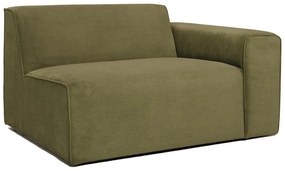 Sting zöld kordbársony kanapé modul, jobb oldali - Scandic