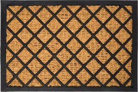Lábtörlő cipőhöz 40x60 kókusz gumi Tartan rács