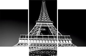 Kép - Eiffel-torony, fekete-fehér (90x60 cm)