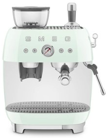 SMEG ŐRLŐVEL KOMBINÁLT ESPRESSO KÁVÉFŐZŐ, világoszöld