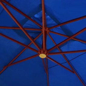 kék függő napernyő farúddal 400 x 300 cm