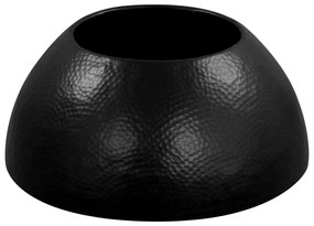 fekete kalapált alumínium dohányzóasztal 70 x 30 cm