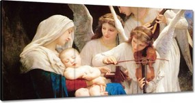 Vászonkép 60x30 Bouguereau Song of Angels