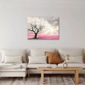 Rózsaszín fa képe (70x50 cm)