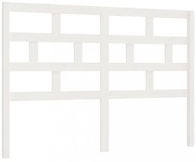 fehér tömör fenyőfa ágyfejtámla 146 x 4 x 100 cm