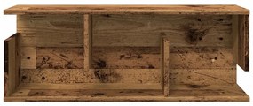 antik fa színű szerelt fa faliszekrény 80 x 20 x 30 cm