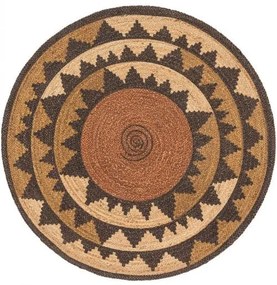 Juta szőnyeg Sahara Brown o 120 cm kör alakú