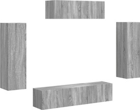 vidaXL TV szekrény 5 pcs Szürke Sonoma