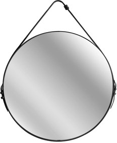 REA - Tutumi kerek tükör TPJ-60B szalagos Loft 60 cm, fekete, HOM-09805