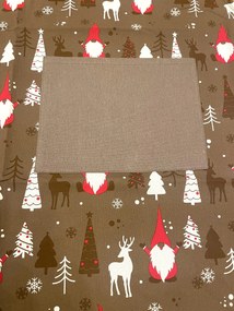 Konyhai kötény pamut karácsonyi Christmas barna TiaHome