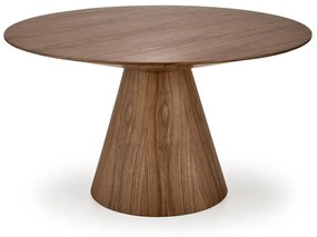 Asztal Houston 1519Dió, 78cm, Közepes sűrűségű farostlemez, Természetes fa furnér, Közepes sűrűségű farostlemez, Természetes fa furnér