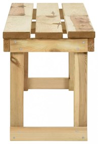 impregnált fenyőfa kerti pad 140 cm