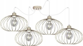 Függő lámpa nappaliba Pók Cora Bézs mennyezeti csillár led mennyezeti lámpa