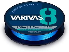 VARIVAS PE 8 BLUE EDITION 150m #0.8 0.148mm 16lb Fluo Ocean Blue