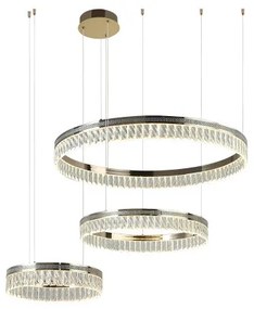 LED fényerőszabályozható kristálycsillár kábelen THALIA LED/120W/230V 3000-6000K + távirányító