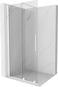 Mexen Velar Toló zuhanyfal Walk-in 120 x 200 cm, átlátszó 8 mm, fehér - 871-120-000-03-20